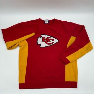 Kansas City Chiefs NFL Reebok Crewneck Sweatshirt Mens Medium M Vintage Y2K READ